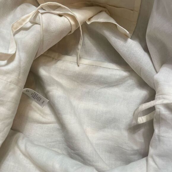 J Jill Purse Large Tan Fabric Handbag Hobo Bag Boho Tropical Leaves Lightweight - Picture 8 of 10